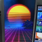 شاشه جانبيه تقدر تحطها بطول او بالعرض لون اسود
