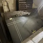 بابين للبيع جديدة ونظيفة حديد وخشب