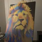 لوحة رسم ( اسد )