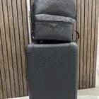 طقم شنطة LV لويس فيتون حفر اسود