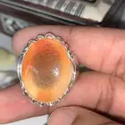 خاتم عقيق زجاجي منقوش سورة الفاتحة
