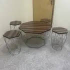طاولات شاهي طقم خشبي