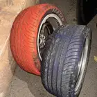 كفرات تفحيط ملونه جنط موستنق