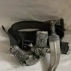 جنبية قرن وفضة صافي قديم