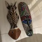 ديكور جدران وجه من الخشب تحف تحفه