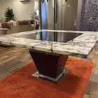 طاوله رخام وخشب للبيع