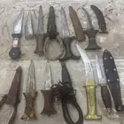 للبيع سكاكين قديمه وحده منهن خوجه