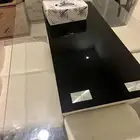 طاولة طعام قزاز 6 كراسي بحالة ممتازة