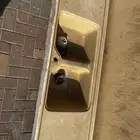 حوض مطبخ رخام طبيعي ثقيل
