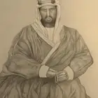 لوحه مرسومه للملك عبدالعزيز رحمه الله