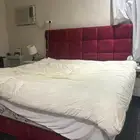سرير مع مرتبة ولبادة