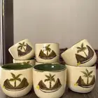 أكواب فخار صناعه يدويه