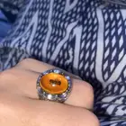 خاتم فضه محنطه داخله نمله نادر
