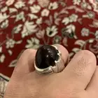 خاتم عقيق زعفراني غير مشف وراهي اقبل البدل