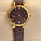RAYMOND WEIL - an 18k gold plated Traditional Purple quartz