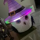 اضاءة على شكل بومه فيها ليد بالقبعه