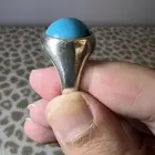 خاتم فضة فيروز سيناوي