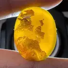 عقيق يماني اصفر مصور طبيعي