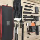 كاميرا تصوير مع معداتها