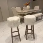 كراسي بار بوهيمي خشب بني