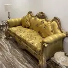 للبيع صالون مذهب محفور من خشب الزان الأصلي