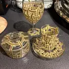 طقم كاسات وفناجيل شاهي وقهوه