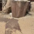 كراسي خشب طبيعي