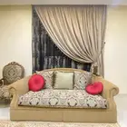 مجلس كنب كلاسيكي شبه جديد من (رومز )