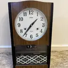 ساعة سيكو خشبية جداريه قديمة