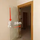 ابواب زجاج وقواطع مستعمله نظيفه
