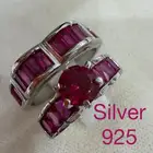 خواتم فضة توينز جديد نسائي عيار 925 بفصوص قص ثلجي