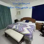 غرفة نوم 200 200 مع كومدينو وتسريحة مستعمل