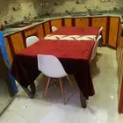 كنب خمس قطع وطاوله طعام 8كراسي