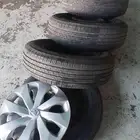 اربع كفرات مع الجنوط و الطيس وكالة ح ت الياريس