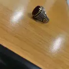 خاتم فضه 925 عيار حجر درجه ثانيه عقيق