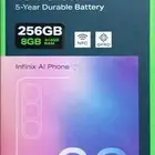 Infinix hot 60 i 256GB RAM 8GB   استعمال يوم واحد فقط جديد