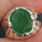 خاتم زمرد هندي بيريل طبيعي