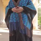 بونشو كروشيه بفن الموزيك