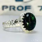 خاتم فضه اوبال طبيعي