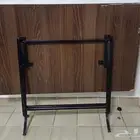 طاولة خشب قواعد حديد ثابتة 120cm  80cm