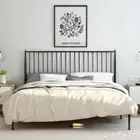 سرير حديد اسود نفر ونص عرضه 120