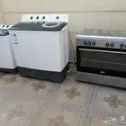 فرن صناعه تركيا وغسالتين يوجين