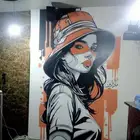 رسام جرافيتي رسم مطاعم كافيهات مغاسل سيارات