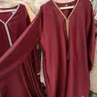 Long Sleeved Red Dress