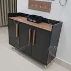 كوفي كورنر ديزاين تركي رمادي مع بني