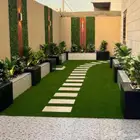 مشاتل_زراعية تنسيق_حدائق عشب_صناعي شبكة_ري مظلة شلال جلسة