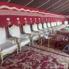 تجهيز مخيمات في مهرجان الملك عبدالعزيز للابل