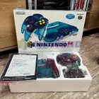 جهاز N64 جديد لون مرغوب ازرق شفاف