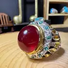 خاتم ياقوت مرصع بالتوباز