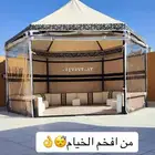 خيمه سداسيه مع الاثاث والاضاءه جوده ممتازه جديده